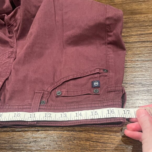 NWOT AG Adriano Goldschmied 32x32 Everett SUD Slim Straight Pant Red Patterned - Picture 6 of 8